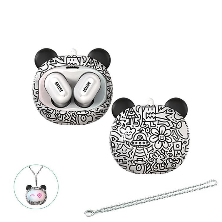 HEADPHONES T-PHOX TWS ARTIST FACE CHANGING WHITE
