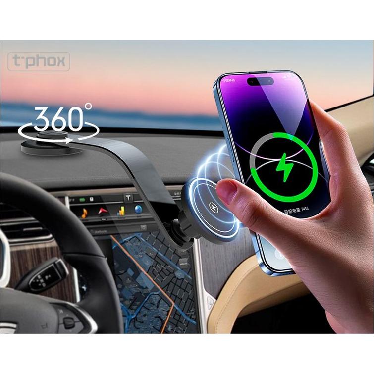 T-PHOX MAG ON 15W MAGNETIC WIRELESS CAR MOUNT BLACK