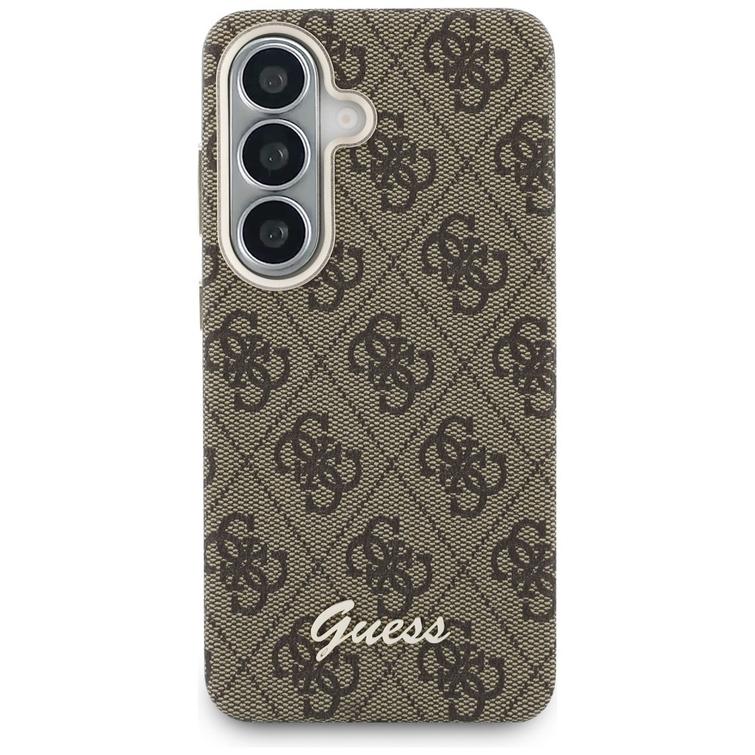Guess case 4G Script MagSafe for Samsung Galaxy S26 brown