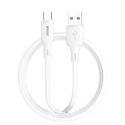 BWOO 3A silikonikaapeli X329C USB - USB-C 1m valkoinen