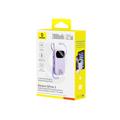 Baseus Qpow3 Digitaalinen N&auml;yt&ouml;llinen Pikalataus Varavirtal&auml;hde 22.5W 20000mAh Nebula Purple