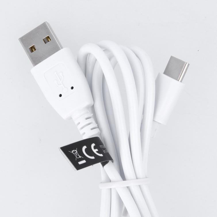 Maxlife-kaapeli USB - USB-C 1,0 m 3A valkoinen
