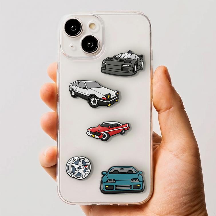 3D-tarra Nopeat autot, 5 kpl pakkaus