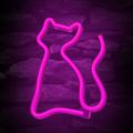 Neon LED-valo CAT pinkki Lepakko + USB FLNE04 Forever Light