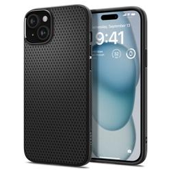 Spigen Liquid Air -suojakuori iPhone 15 6,1":lle mattamusta