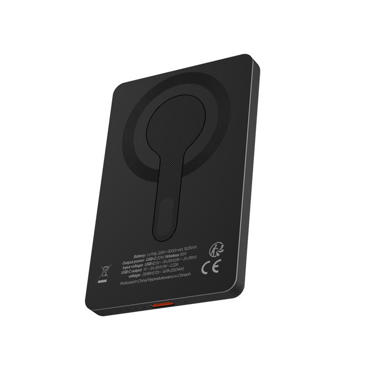 Maxlife langaton varavirtal&auml;hde MXPB-05 20W PD 5000 mAh magneettinen musta