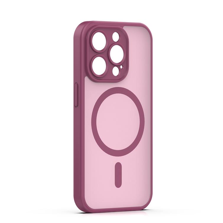 Mag Matt case for iPhone 14 Pro 6,1" maroon camera protection