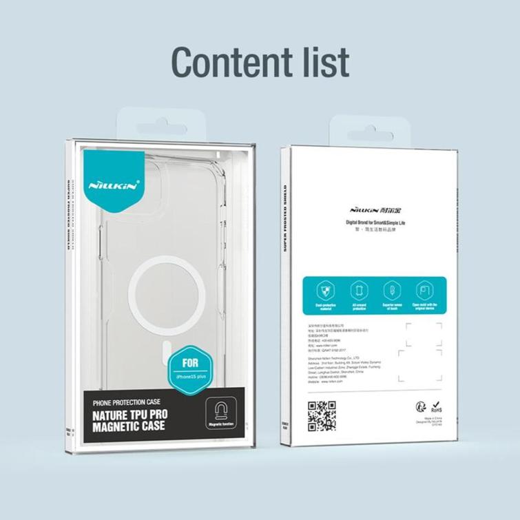 NILLKIN NATURE PRO MAGNETIC IPHONE 15 PRO (6.1) TRANSPARENT