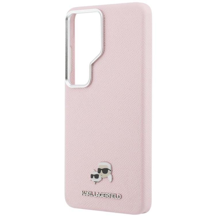Karl Lagerfeld case Saffiano KC Metal Logo MagSafe for Samsung Galaxy S26 Ultra pink