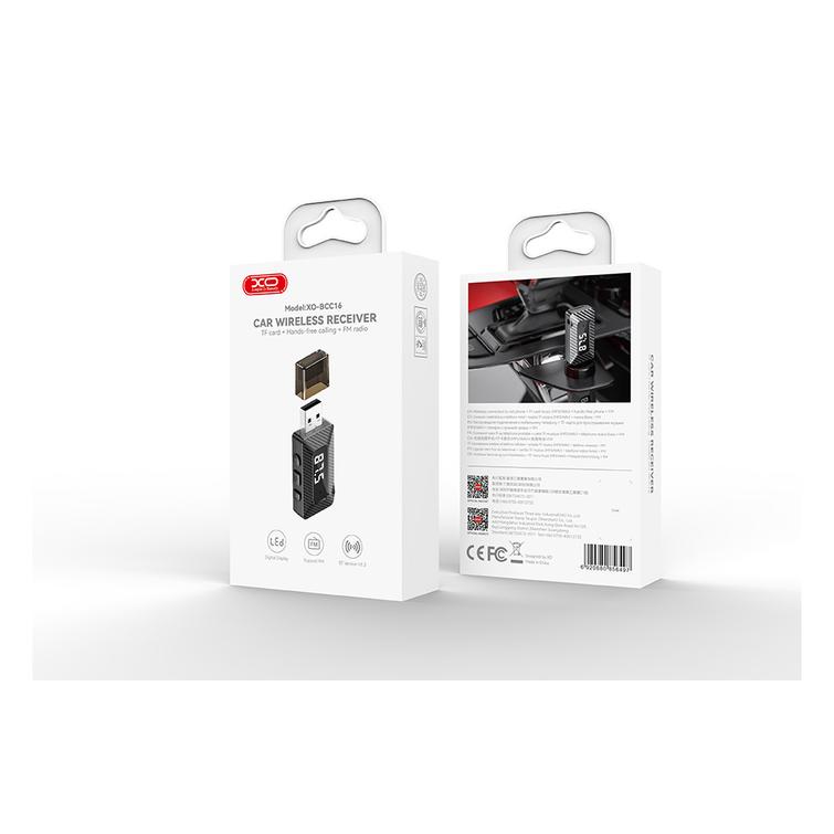XO-l&auml;hetin FM BCC16 Bluetooth MP3 USB musta