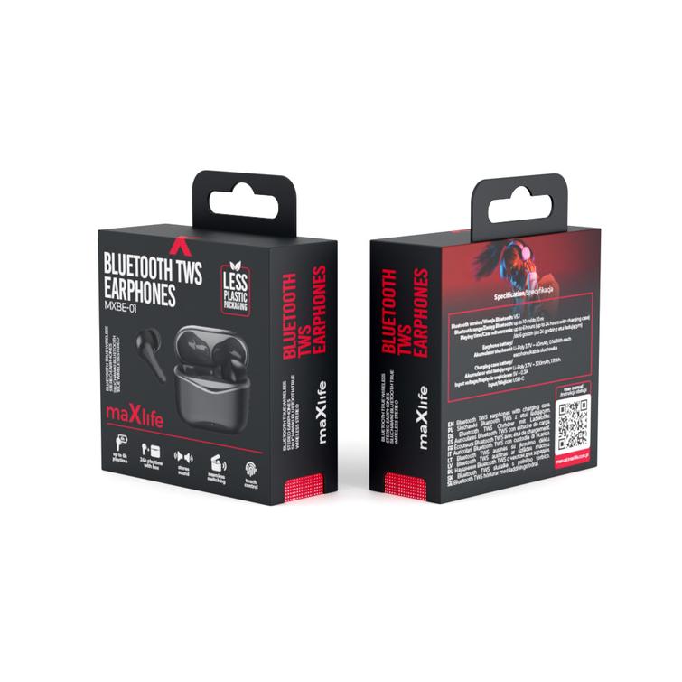 Maxlife Bluetooth-kuulokkeet TWS MXBE-01 musta