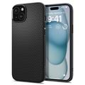 Spigen Liquid Air -suojakuori iPhone 15 6,1":lle mattamusta