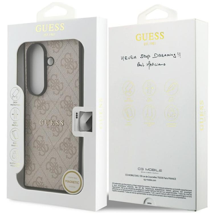 Guess 4G Classic MagSafe -kotelo Samsung Galaxy Z Fold7 r&oacute;żowylle