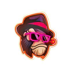 Neon ART LED GANGSTA MONKEY monivärinen FLA03 Forever Light