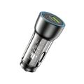 YESIDO CAR CHARGER Y49 PD 30W QC3.0 18W USB-A+C BLACK
