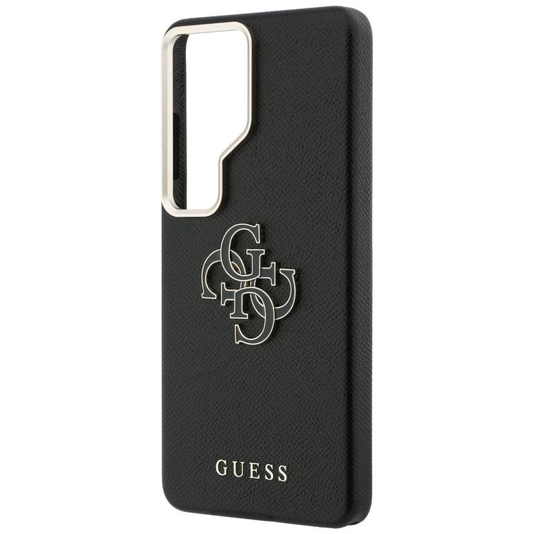 Guess case Grained Big 4G Metal Logo for Samsung Galaxy S26 Ultra black