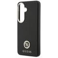 Guess case Rhinestone Round Logo MagSafe for Samsung Galaxy S26 black