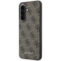 Guess HC PU 4G Classic Logo case with charm for Samsung Galaxy A37 brown