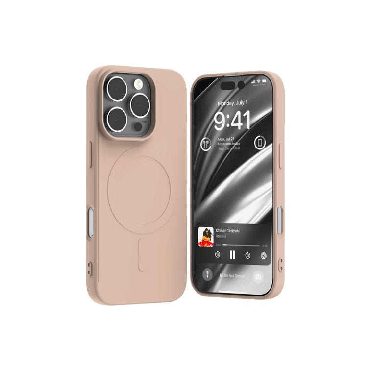 Mercury Semi-Silicone MagSafe for iPhone 16 Pro (6.3) sand pink