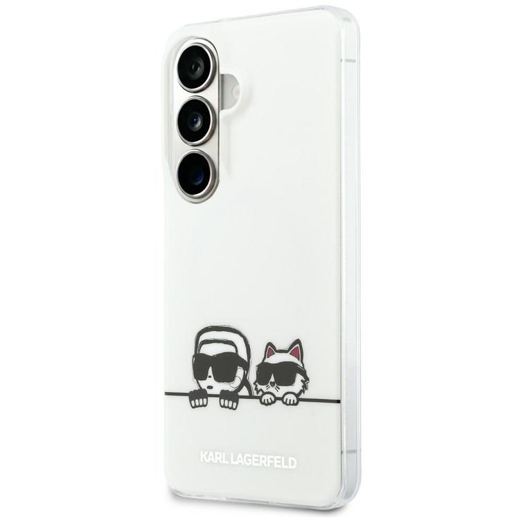 Karl Lagerfeld case IML Peekaboo Karl&Choupette MagSafe for Samsung Galaxy S26 transparent