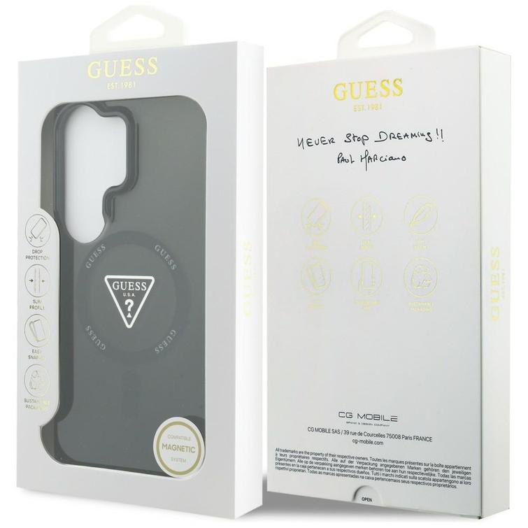 Guess case IML Gradient Triangle MagSafe for Samsung Galaxy S26 Ultra black