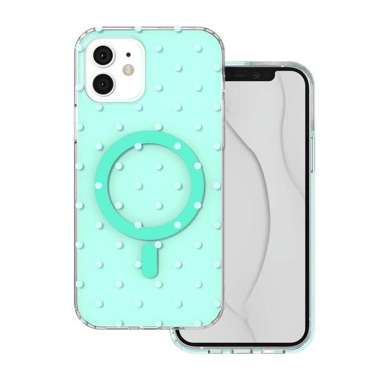 Bubble Dots Mag kuori iPhone 11 vihre&auml;