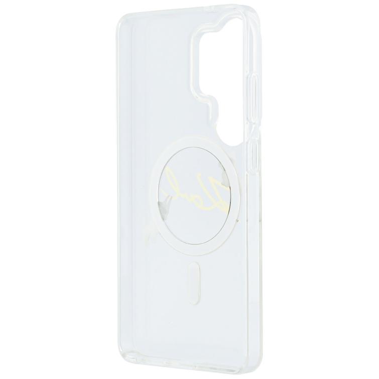 Karl Lagerfeld case IML KC Script MagSafe for Samsung Galaxy S26 Ultra transparent