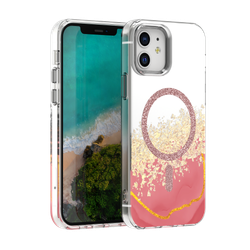 Epoxy Mag case for iPhone 12 / 12 Pro 6,1" pink