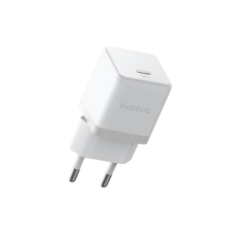 Baseus Palm Fast Charger Wall Charger 30W 1×USB-C EU Moon White