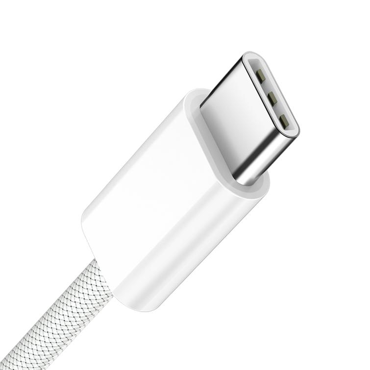 BWOO-kaapeli USB-C - USB-C 1m 60W iPhone 15:lle BO-X284 valkoinen