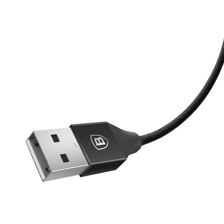 Baseus Yiven USB - microUSB -kaapeli 1,5 m 2A musta