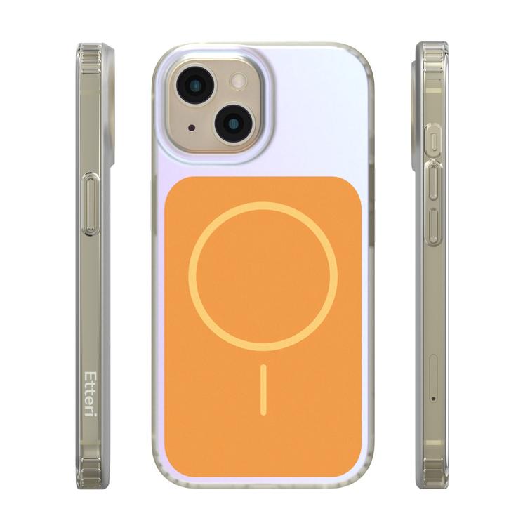 Etteri Hidden Pearl case for iPhone 15 6,1" orange