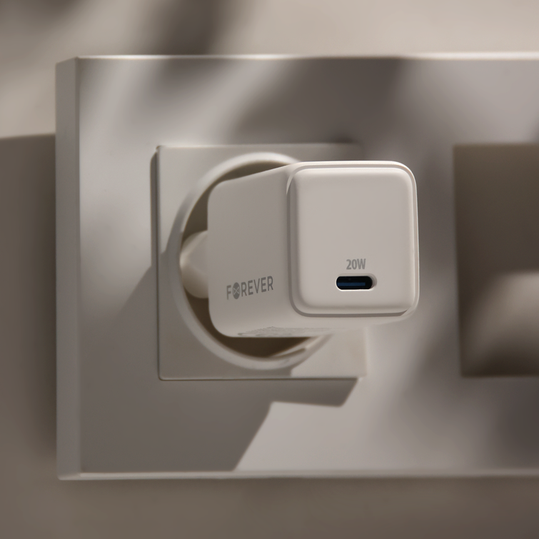 Forever TC-08-20C GaN PD charger 1x USB-C 20W white