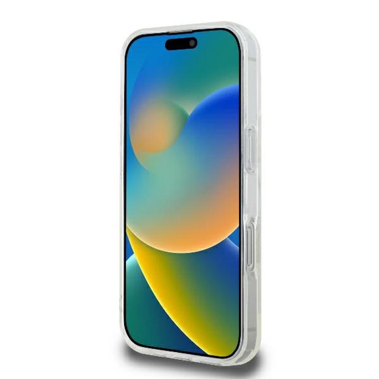 Guess HC MagSafe IML Glitter Circle -suojakuori iPhone 16 Pro 6,3":lle, l&auml;pin&auml;kyv&auml;