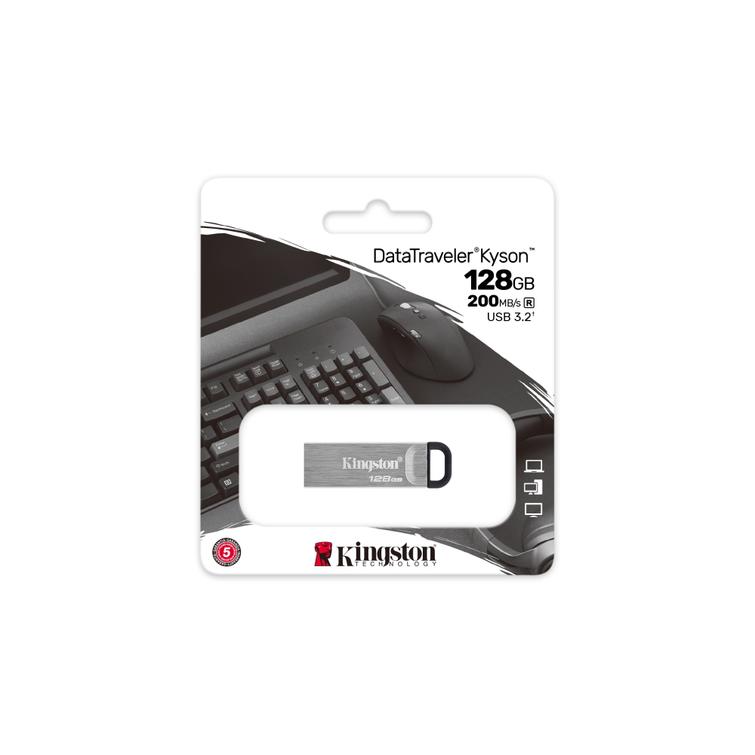 Kingstonin muistitikku 128GB USB 3.0 DT Kyson metalli