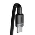 Baseus-kaapeli Cafule PD USB-C - USB-C 2,0 m 5A harmaanmusta 100W