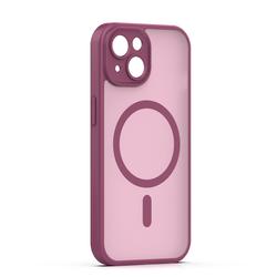 Mag Matt case for iPhone 14 6,1" maroon camera protection