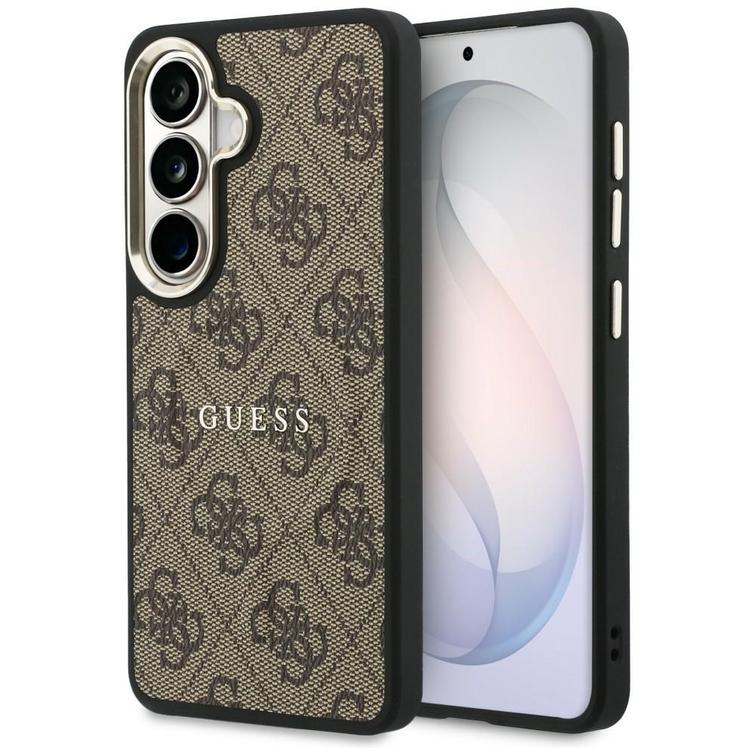 Guess case 4G Embossed Ring MagSafe for Samsung Galaxy S26 Plus brown