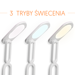 Kokoontaitettava LED-pöytävalaisin 10W, 3000/4500/6000K, 1200mAh, pinkki, LTC