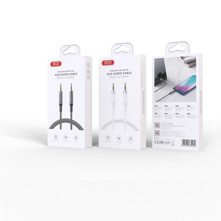 XO-äänikaapeli NB-R279C 3,5 mm jakki - 3,5 mm jakki 1,0 m musta