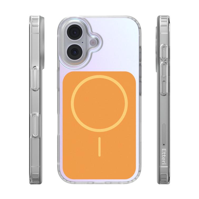 Etteri Hidden Pearl case for iPhone 16 6,1" orange