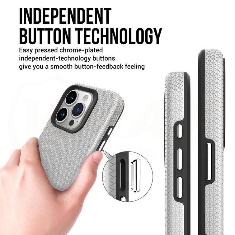 Vmax Triangle -suojakuori Samsung Galaxy A35 5G:lle, hopea