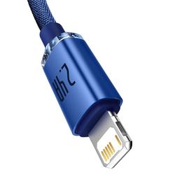 Baseus Crystal Shine USB-Lightning-kaapeli 2,0 m 2,4A sininen