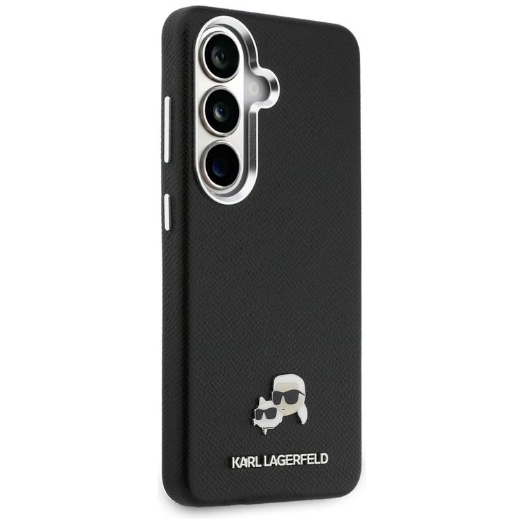 Karl Lagerfeld case Saffiano KC Metal Logo MagSafe for Samsung Galaxy S26 black