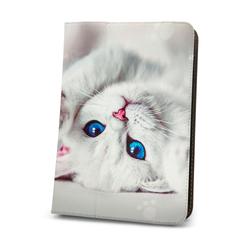 Yleisk&auml;ytt&ouml;inen tablettikotelo S&ouml;p&ouml; kissa 9-11 tuuman tableteille (P27 x L20 cm)