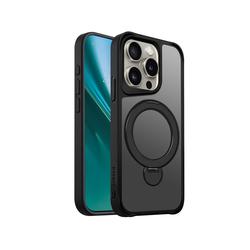 Etteri Matt Mag Ring suojakuori iPhone 15 Prolle 6,1" musta