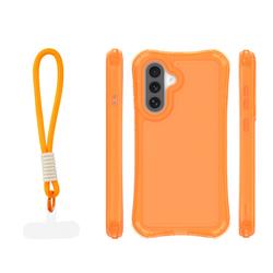 Safepop case with strap for Samsung Galaxy A57 5G orange