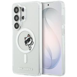 Karl Lagerfeld case IML Peekaboo Choupette MagSafe for Samsung Galaxy S26 Ultra transparent