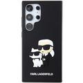 Karl Lagerfeld -suojakuori Samsung Galaxy S24 Ultralle KLHCS24L3DRKCNK musta HC 3D RUBBER KC NFT