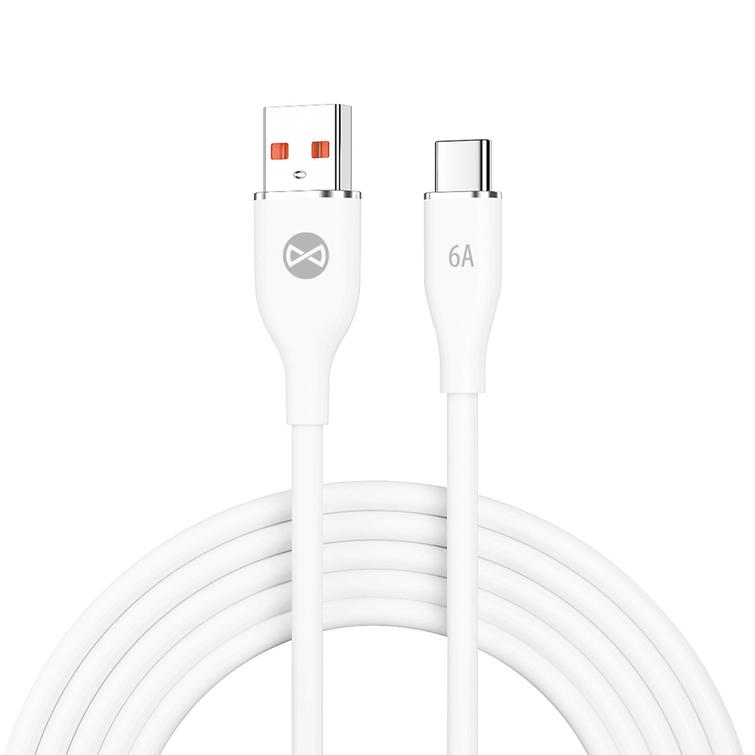 Forever-kaapeli USB - USB-C 1,0 m 6A valkoinen